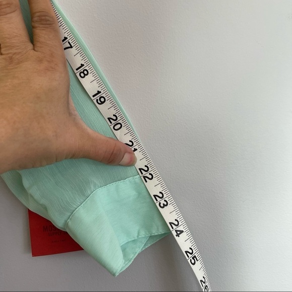 Mossimo Supply Co. XS Teal Belted Peasant Tunic NWT - Picture 12 of 13